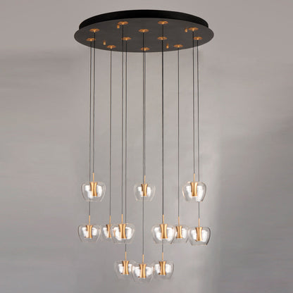 Newton LED Multi Light Pendant Light in Detail.