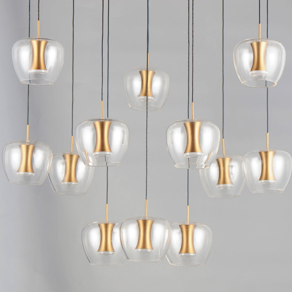 Newton LED Multi Light Pendant Light in Detail.