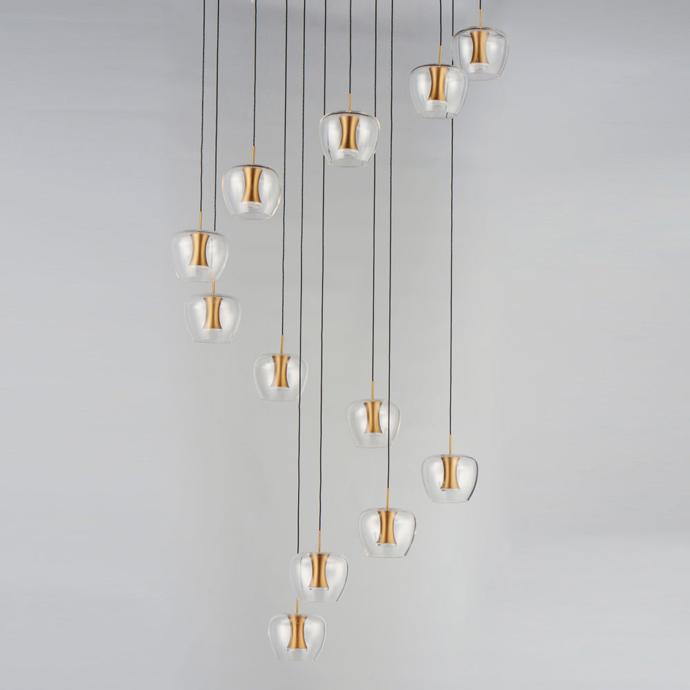 Newton LED Multi Light Pendant Light in Detail.