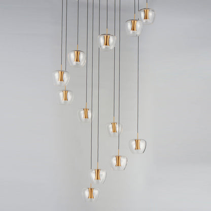 Newton LED Multi Light Pendant Light in Detail.