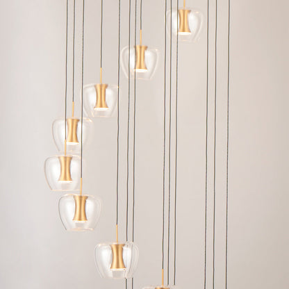 Newton LED Multi Light Pendant Light in Detail.