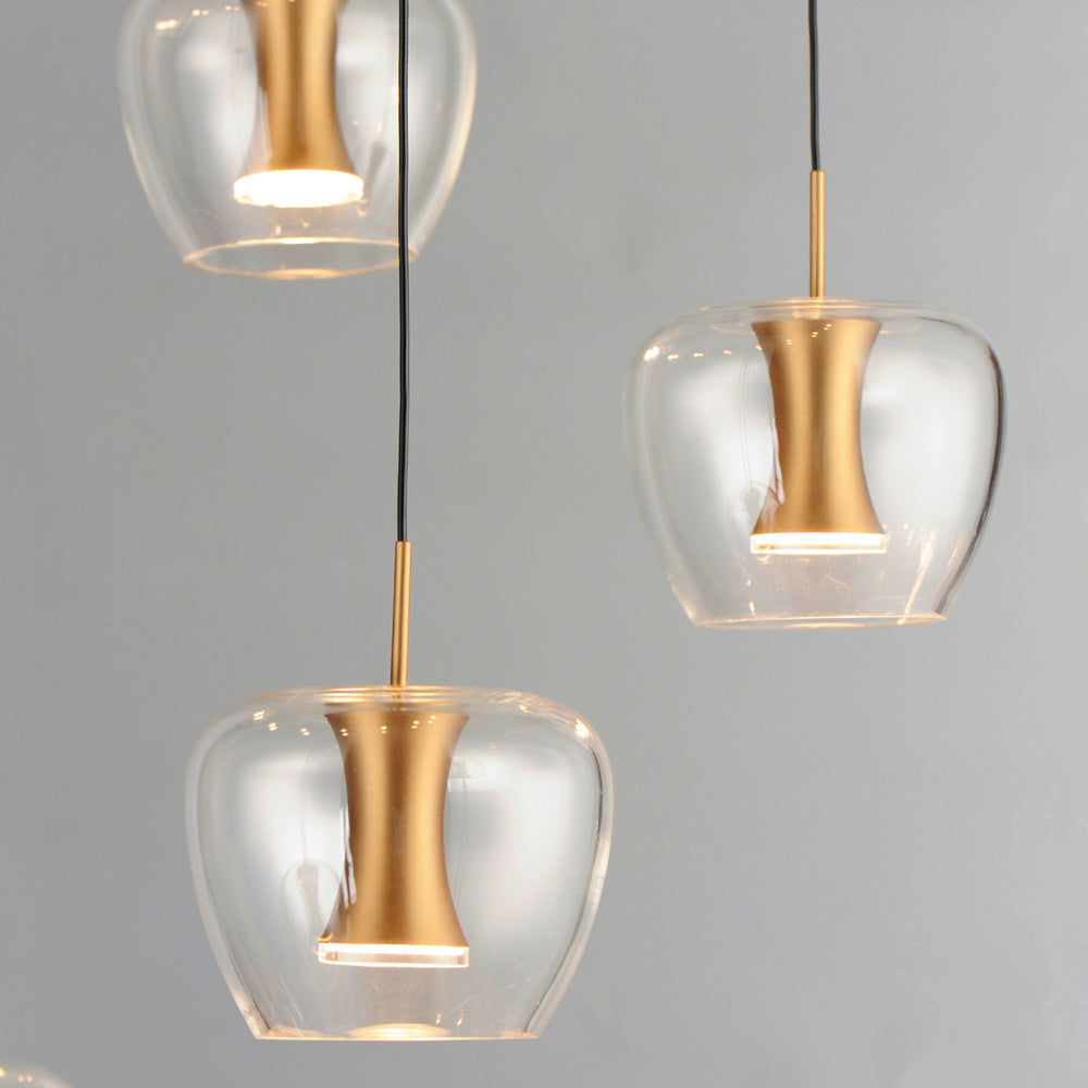 Newton LED Multi Light Pendant Light in Detail.