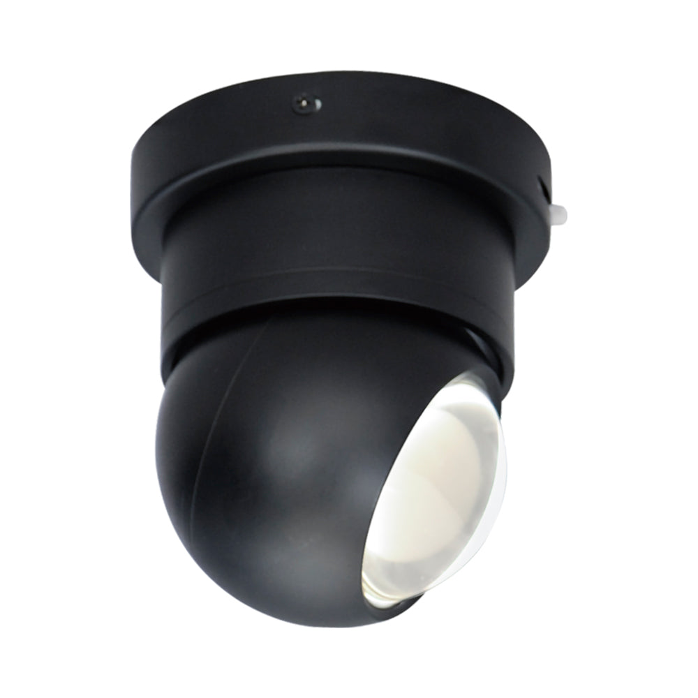 Nodes Adjustable LED Flush Mount Ceiling Light (Black).