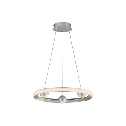 Nodes LED Pendant Light in Brushed Aluminum (18-Inch).