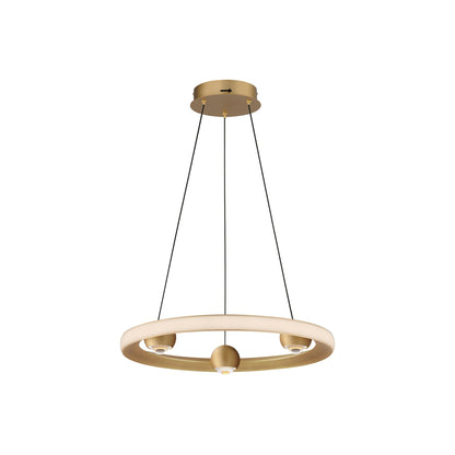 Nodes LED Pendant Light in Gold (18-Inch).
