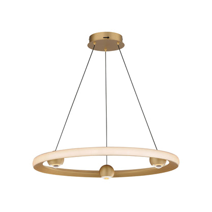 Nodes LED Pendant Light in Gold (24-Inch).