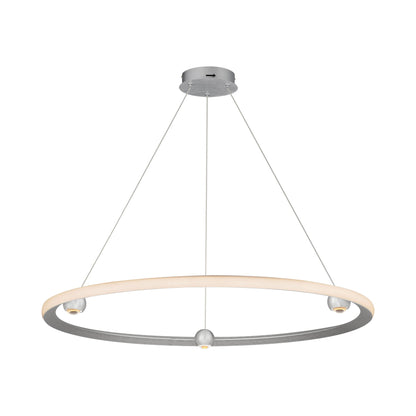 Nodes LED Pendant Light in Brushed Aluminum (40-Inch).