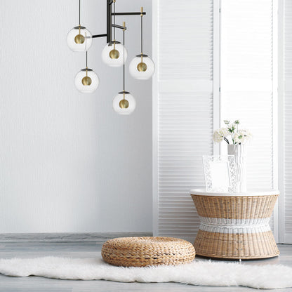 Nucleus LED Multi Light Pendant Light in living room.