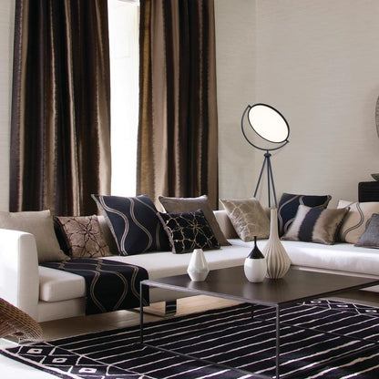 Paddle LED Floor Lamp in living room.