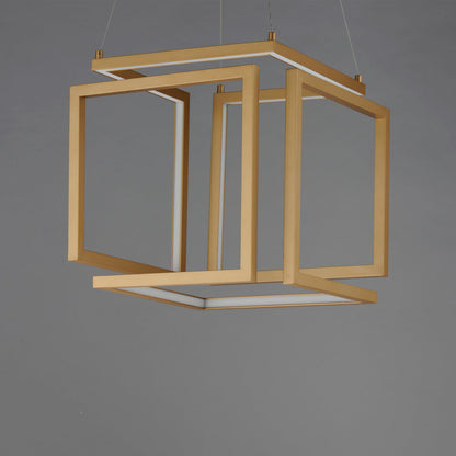Penrose Cube LED Pendant Light in Detail.