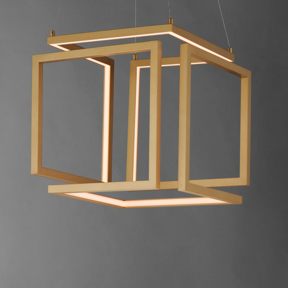 Penrose Cube LED Pendant Light in Detail.