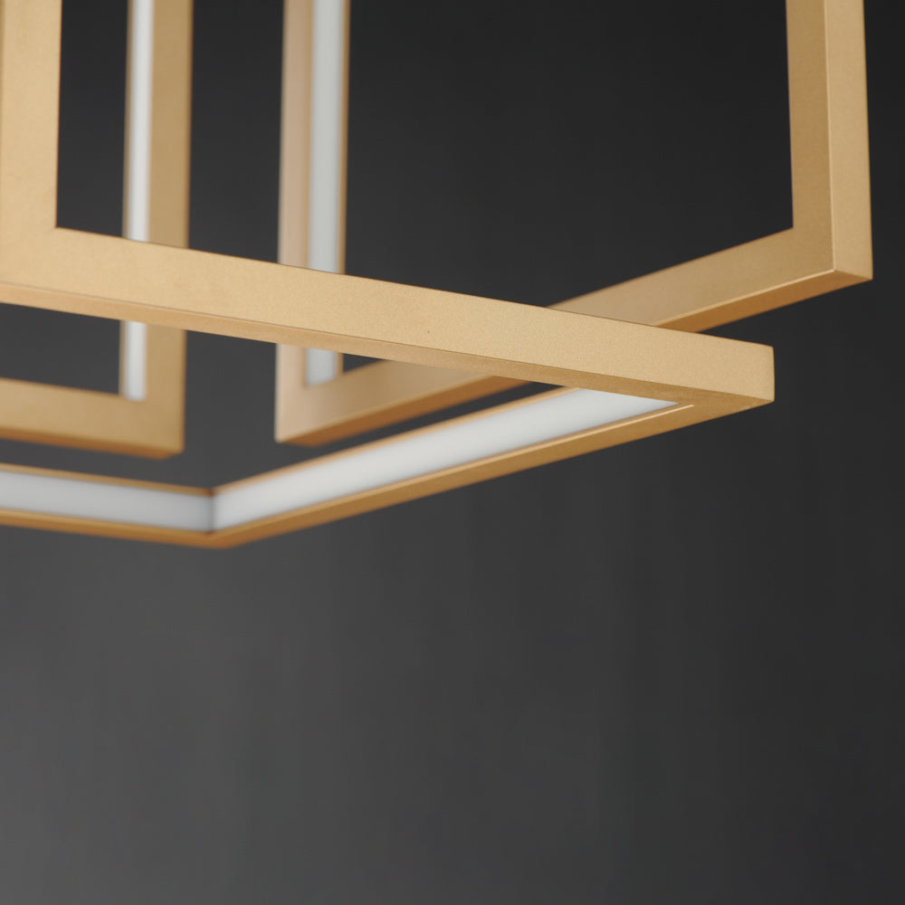 Penrose Cube LED Pendant Light in Detail.