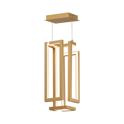 Penrose LED Pendant Light in Gold.