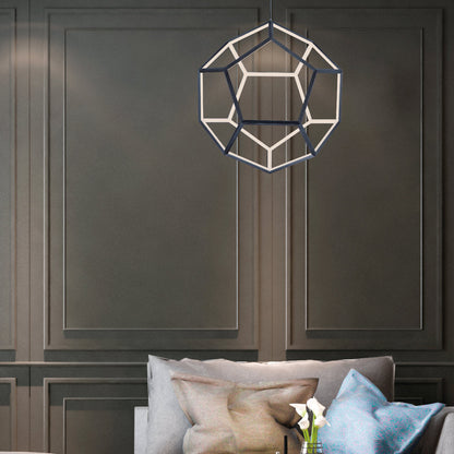 Penta LED Pendant Light in living room.
