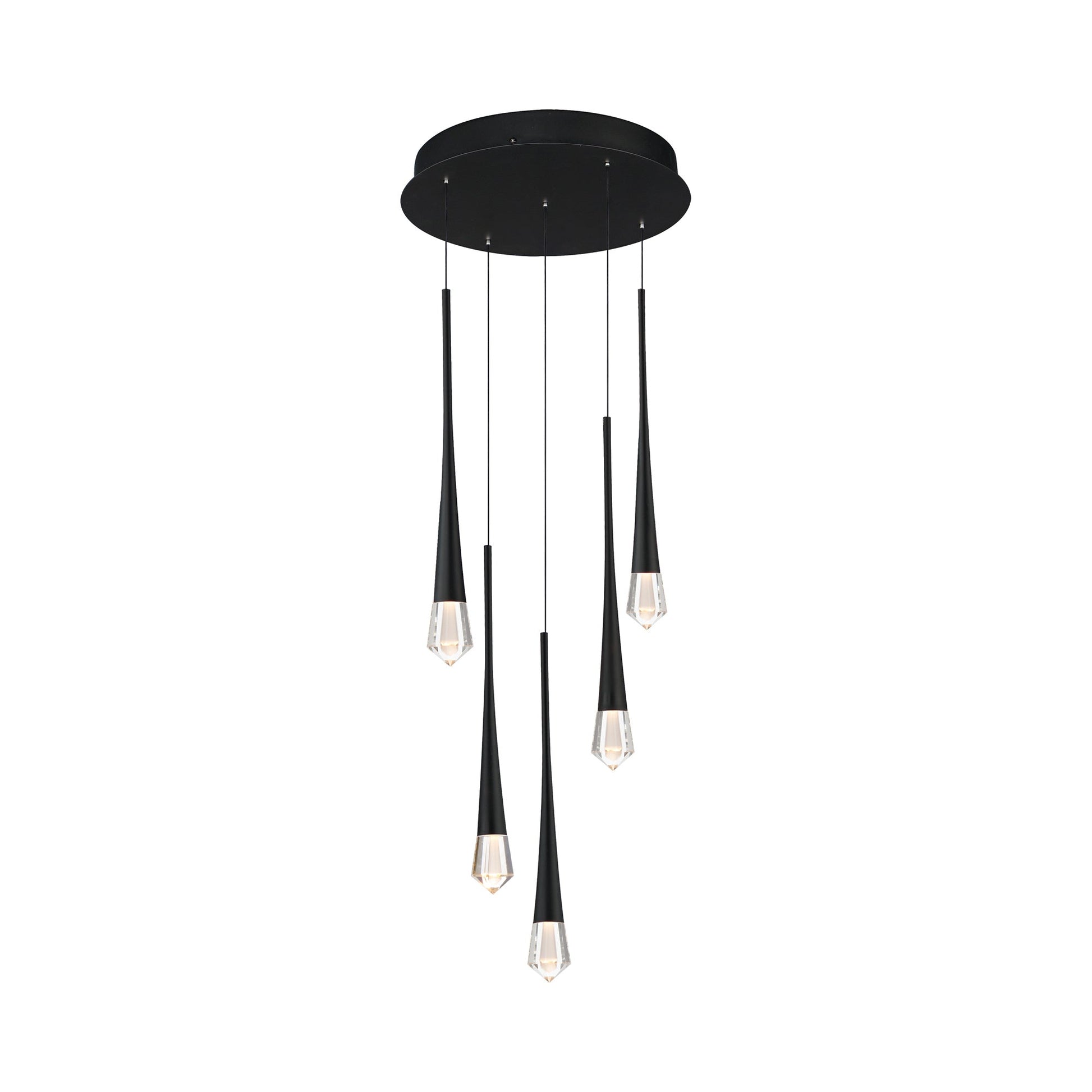 Pierce LED Pendant Light in Black.