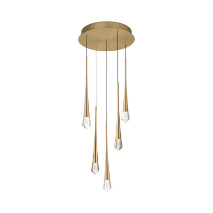 Pierce LED Pendant Light in Gold.