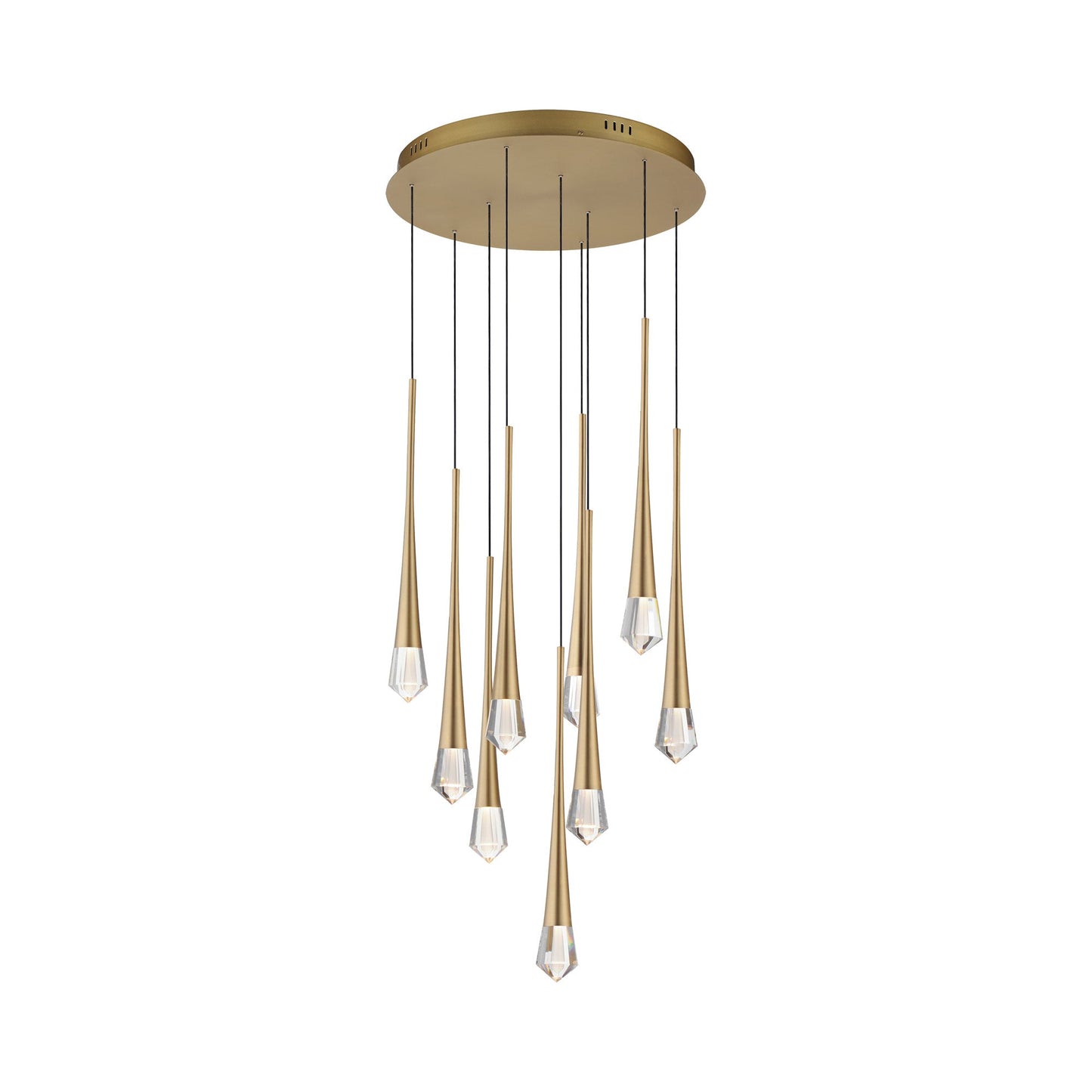 Pierce LED Pendant Light in Gold (9-Light).
