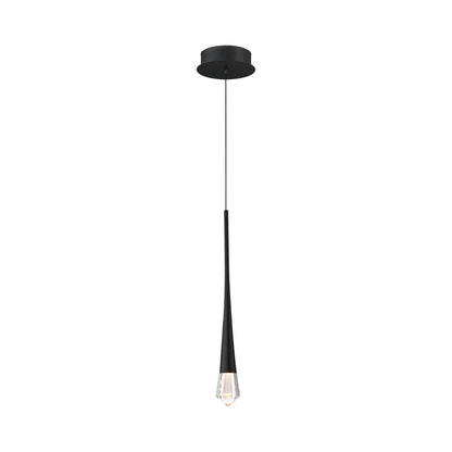 Pierce LED Single Pendant Light in Black.