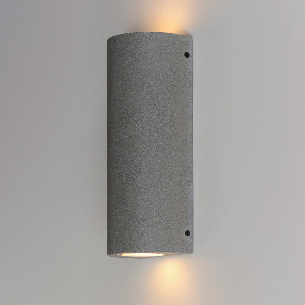 Pilar Outdoor Cylinder Wall Light in Detail.
