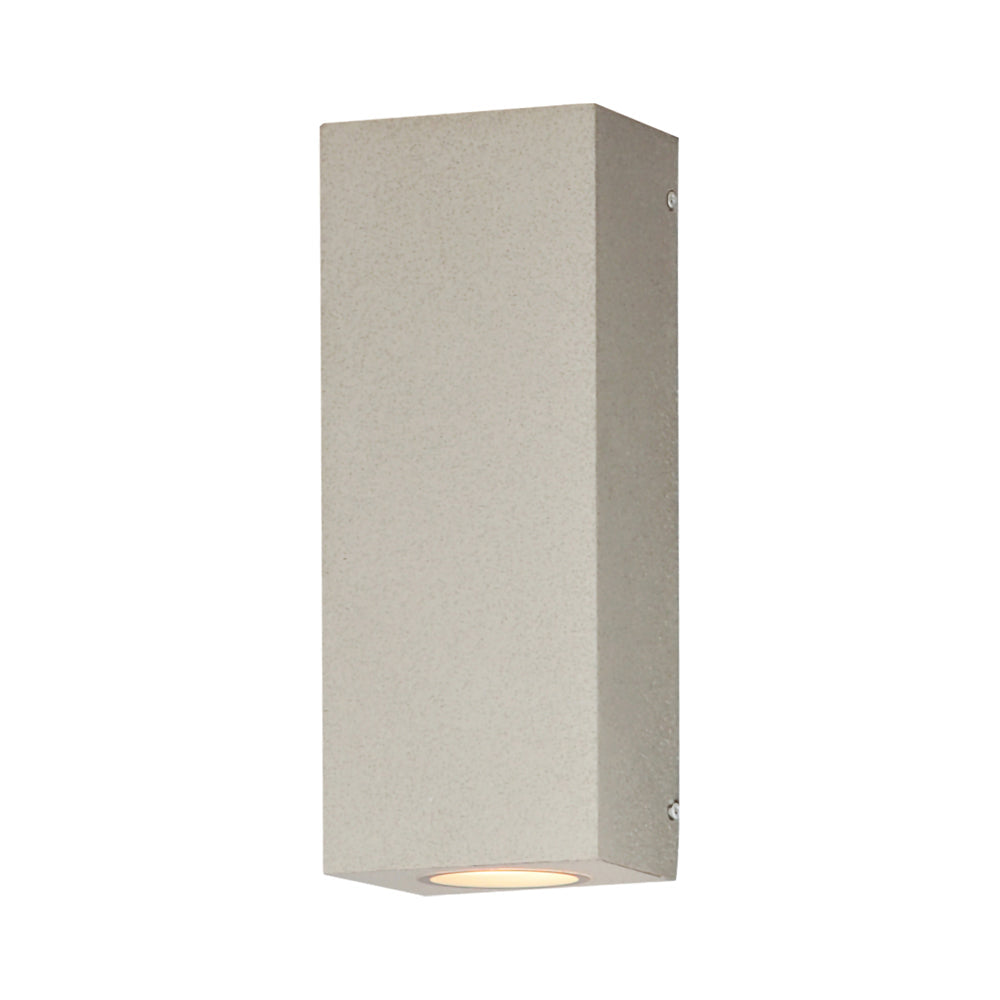 Pilar Outdoor Wall Light in Sandstone.