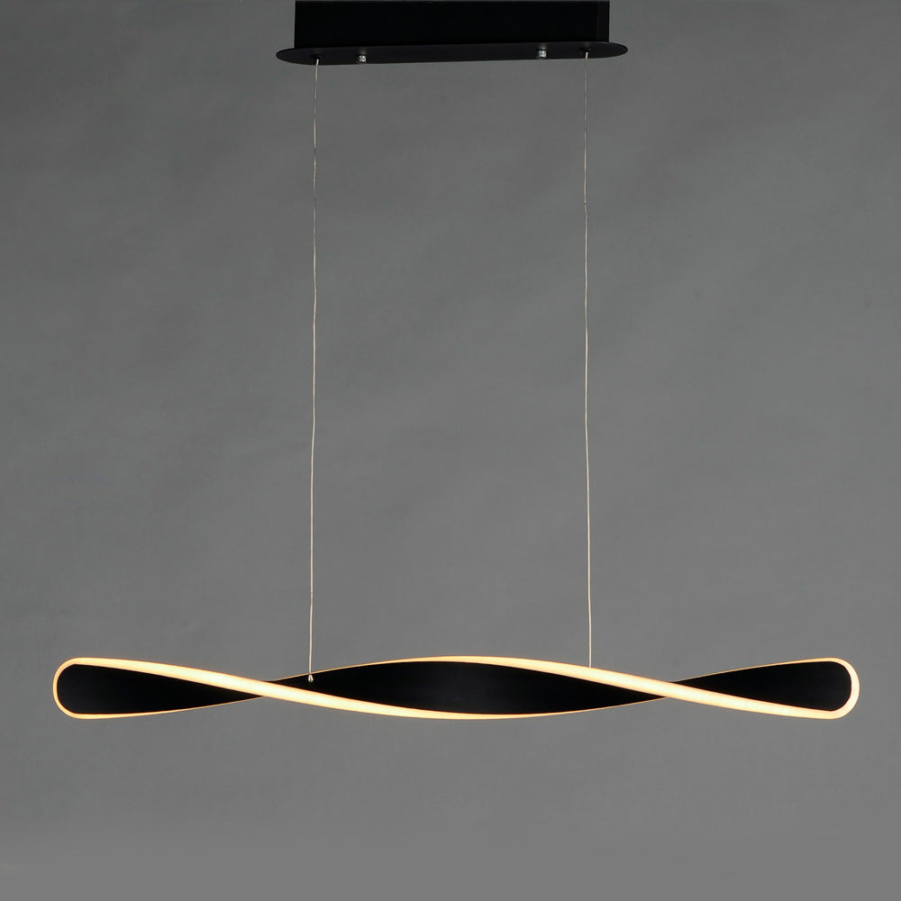 Pirouette LED Linear Pendant Light in Detail.