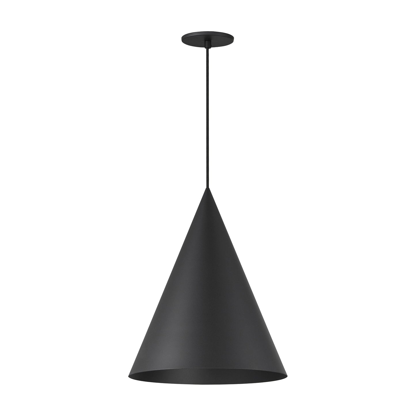 Pitch Pendant Light in Black (16.5-Inch).