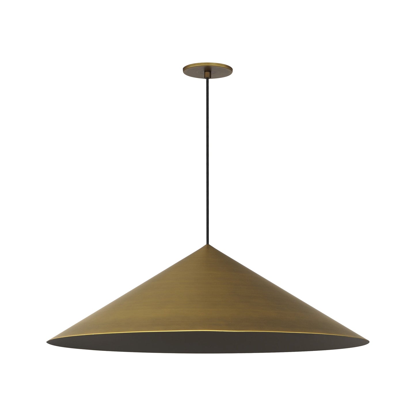Pitch Pendant Light in Antique Brass (9-Inch).