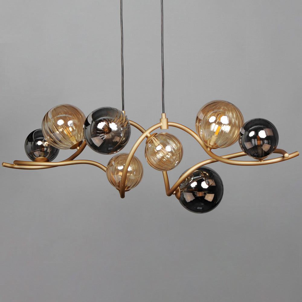Planetary Linear Pendant Light in Detail.