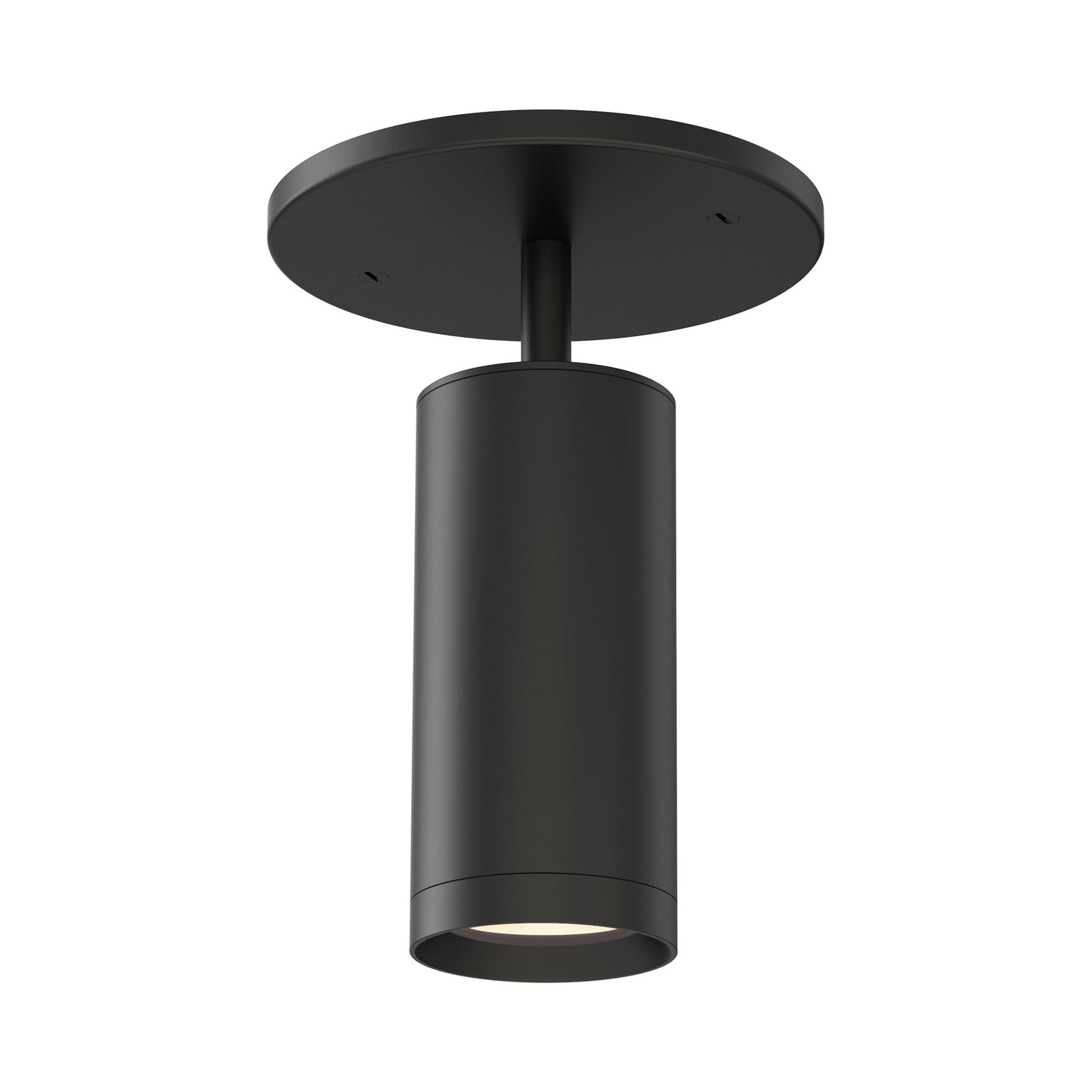 Pullman Semi Flush Mount Ceiling Light in Black.