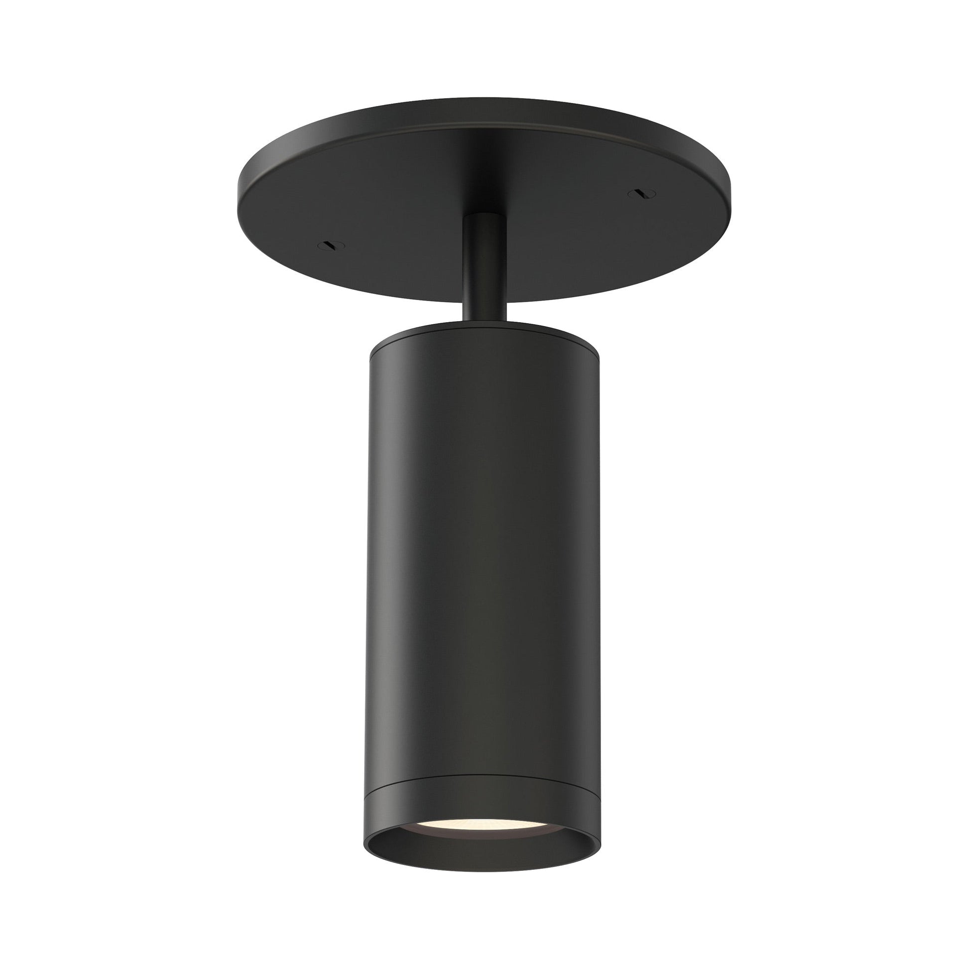 Pullman Semi Flush Mount Ceiling Light in Black.