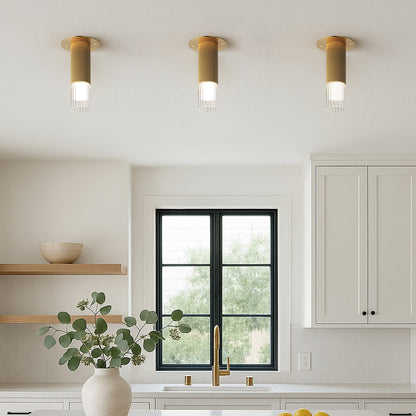 Reeds LED Flush Mount Ceiling Light in kitchen.