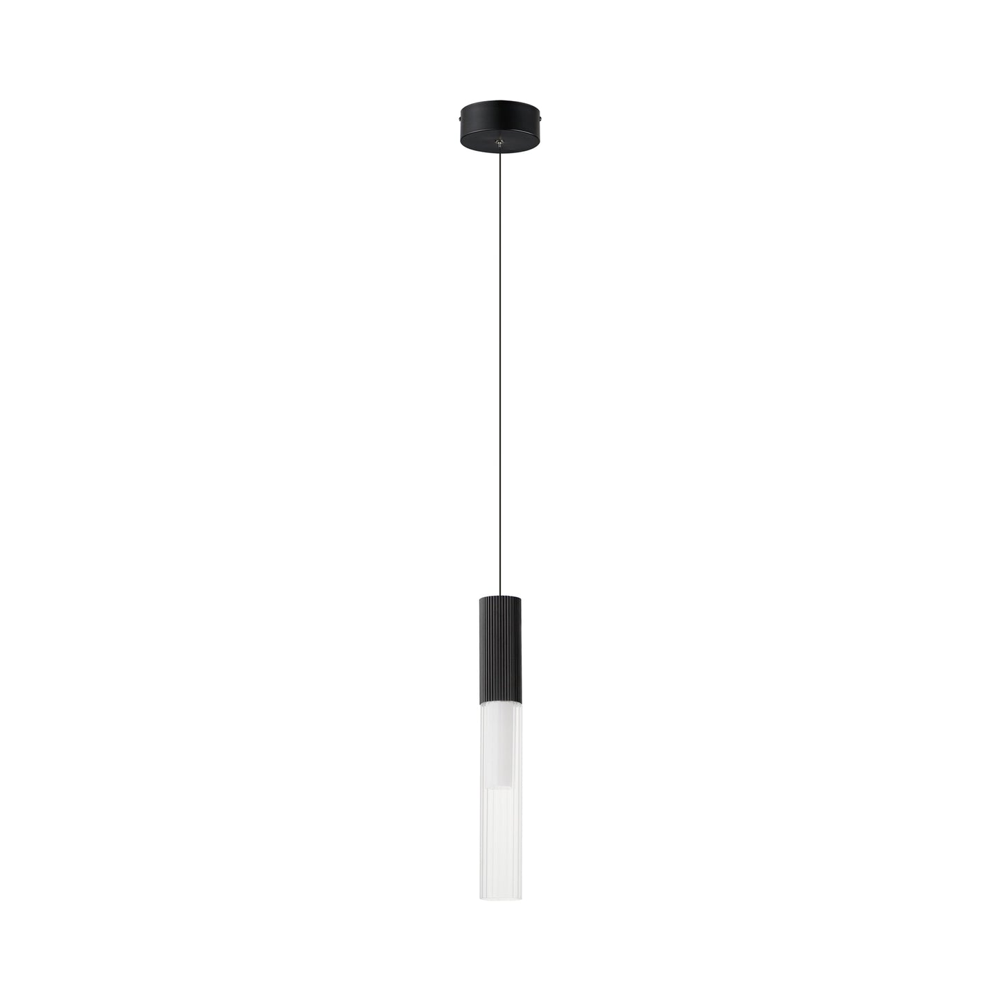 Reeds LED Pendant Light in Black.