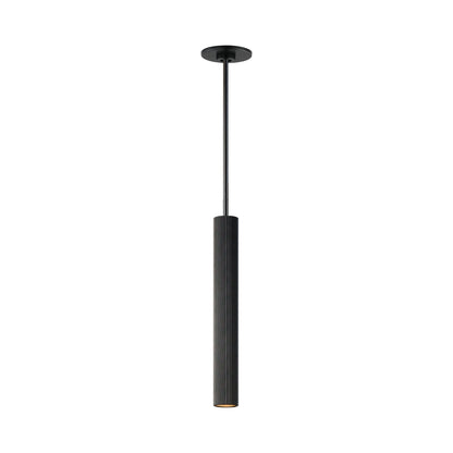 Reeds Vertical Pendant Light in Black.