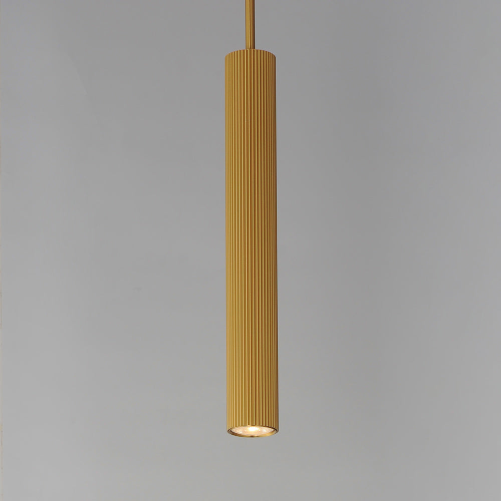 Reeds Vertical Pendant Light in Detail.