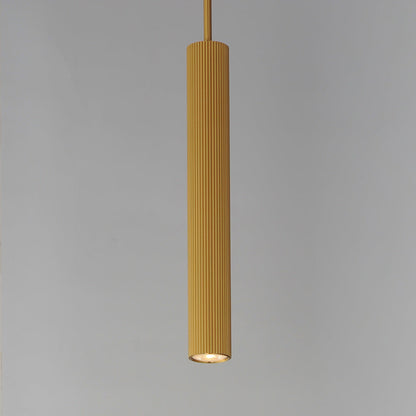 Reeds Vertical Pendant Light in Detail.