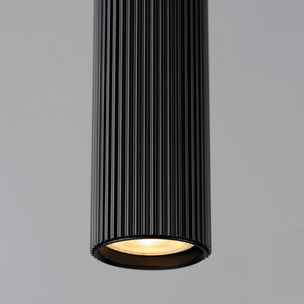 Reeds Vertical Pendant Light in Detail.