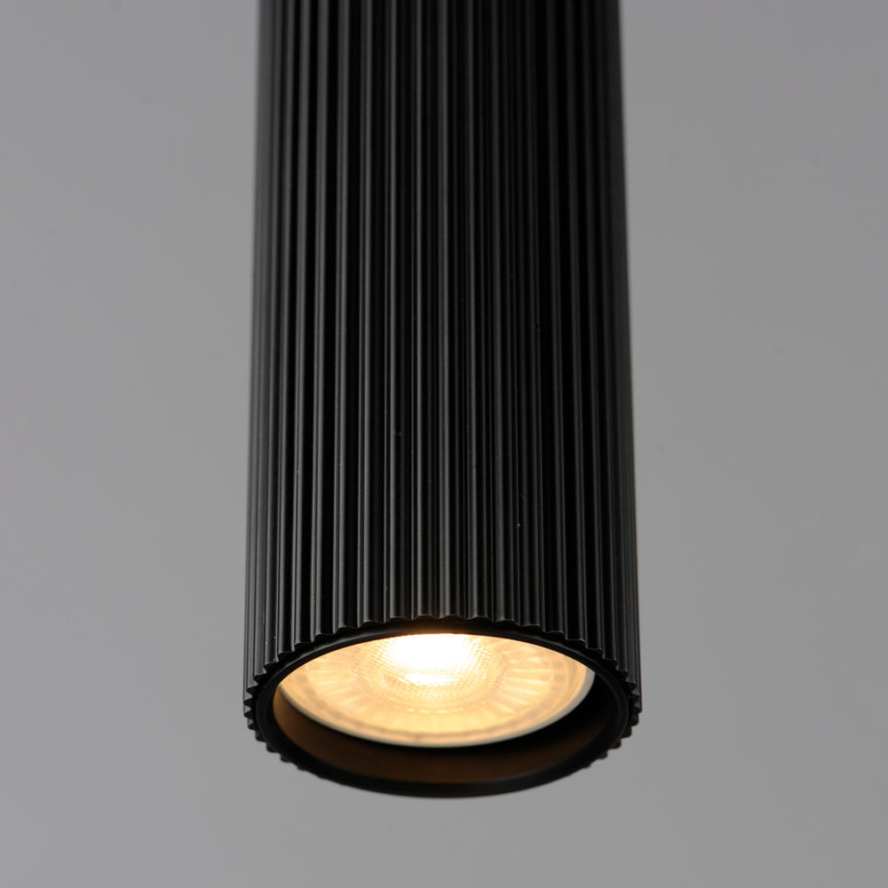 Reeds Vertical Pendant Light in Detail.