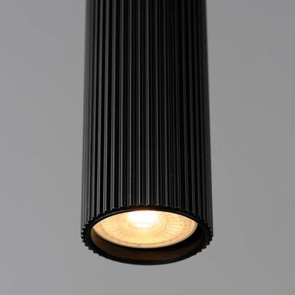 Reeds Vertical Pendant Light in Detail.