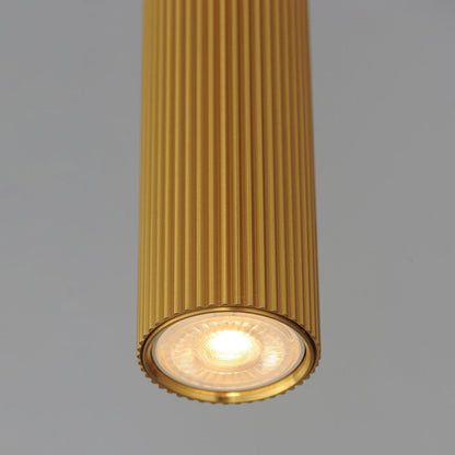 Reeds Vertical Pendant Light in Detail.