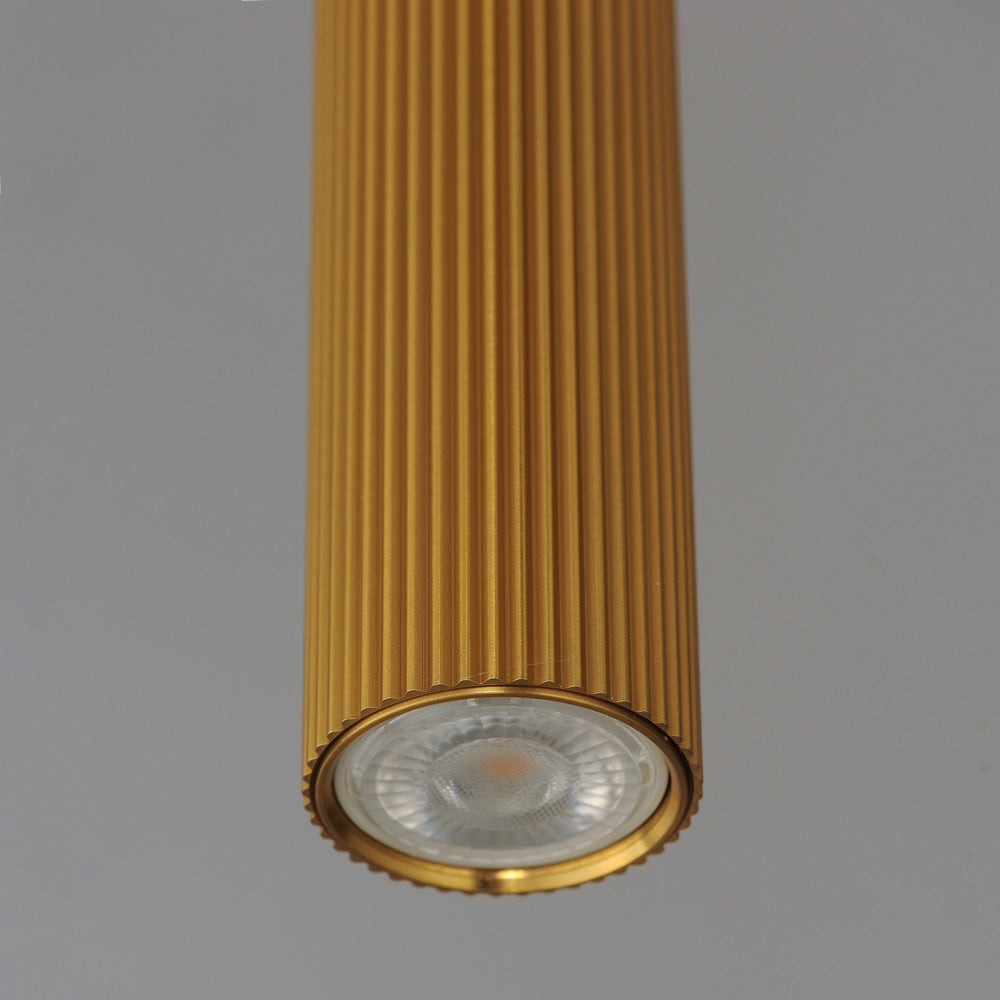 Reeds Vertical Pendant Light in Detail.