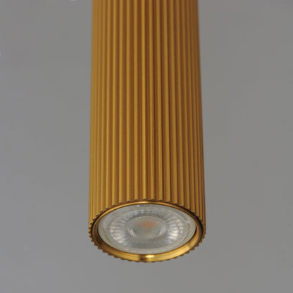 Reeds Vertical Pendant Light in Detail.