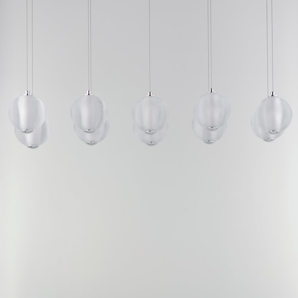 Rhythm LED Linear Pendant Light in Detail.