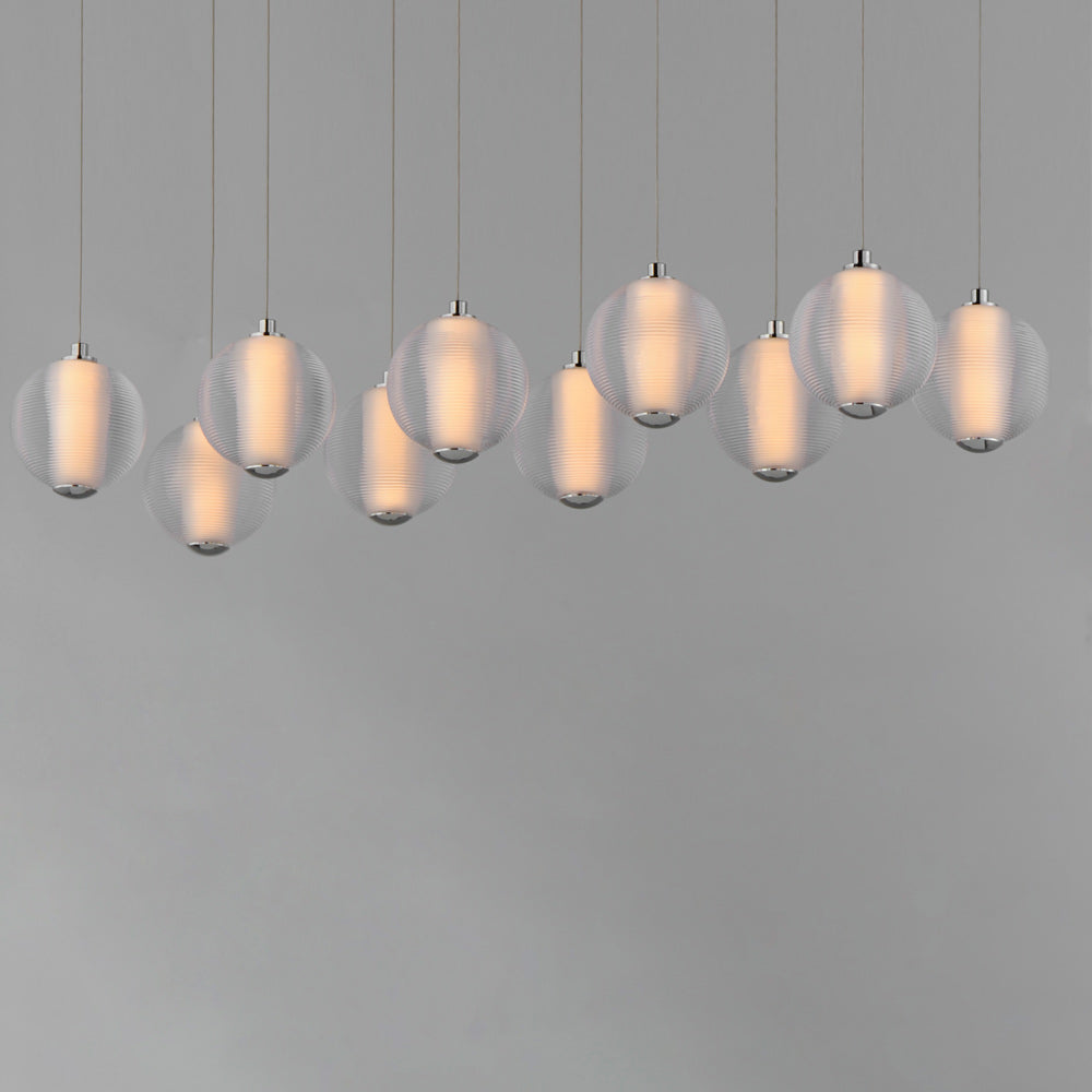 Rhythm LED Linear Pendant Light in Detail.