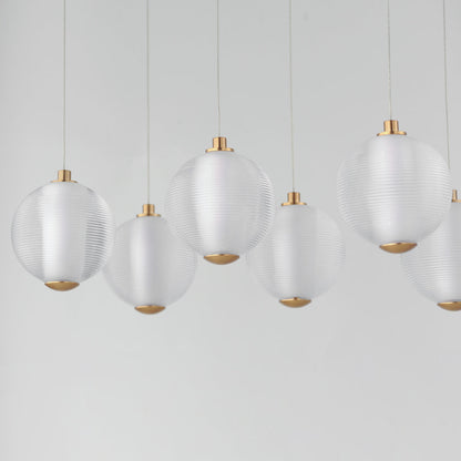 Rhythm LED Linear Pendant Light in Detail.