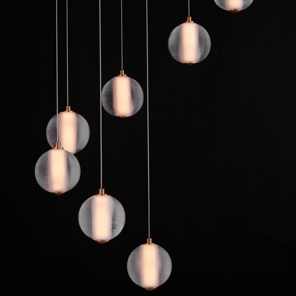 Rhythm LED Multi Light Pendant Light in Detail.