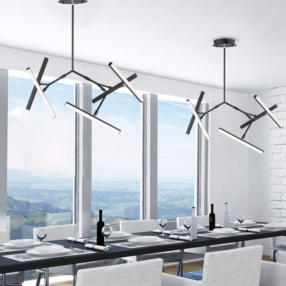 Robotica LED Pendant Light in dining room.