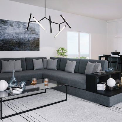 Robotica LED Pendant Light in living room.