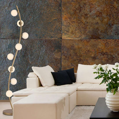 Rover LED Floor Lamp in living room.