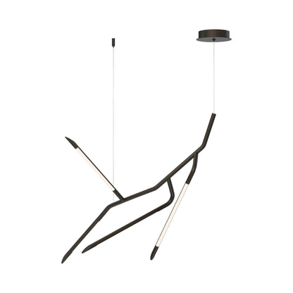 Scion LED Multi Light Pendant Light in Black (4-Light).