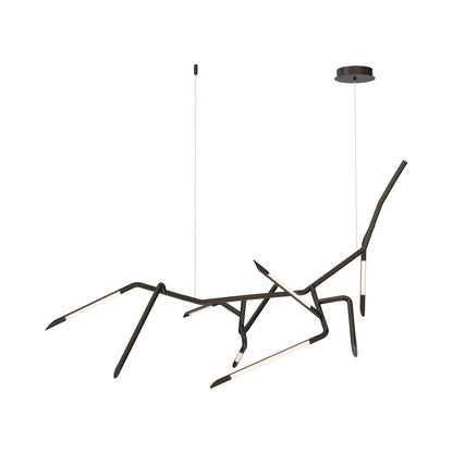 Scion LED Multi Light Pendant Light in Black (9-Light).